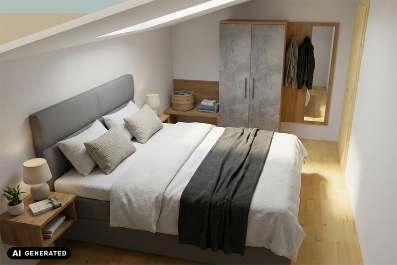 Appartement mit Balkon